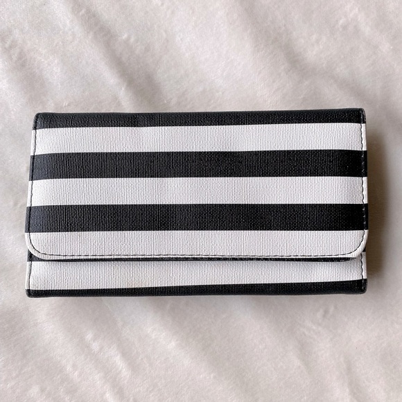 Kut from the Kloth Handbags - Kut from the Kloth Black and White Striped Wallet